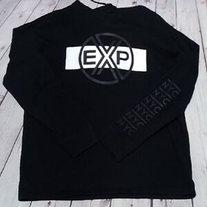 Express Black and White Long Sleeve Tee